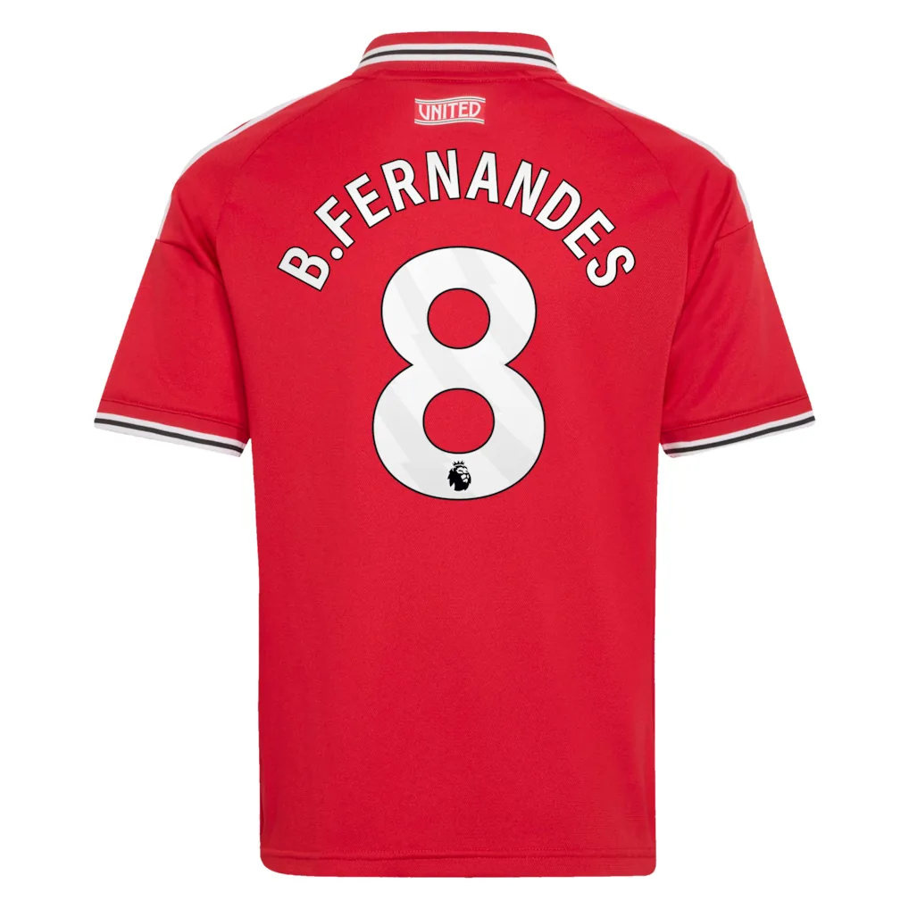 Manchester United adidas Home Shirt 2026-27 - Kids with B.Fernandes 8 printing — view 3