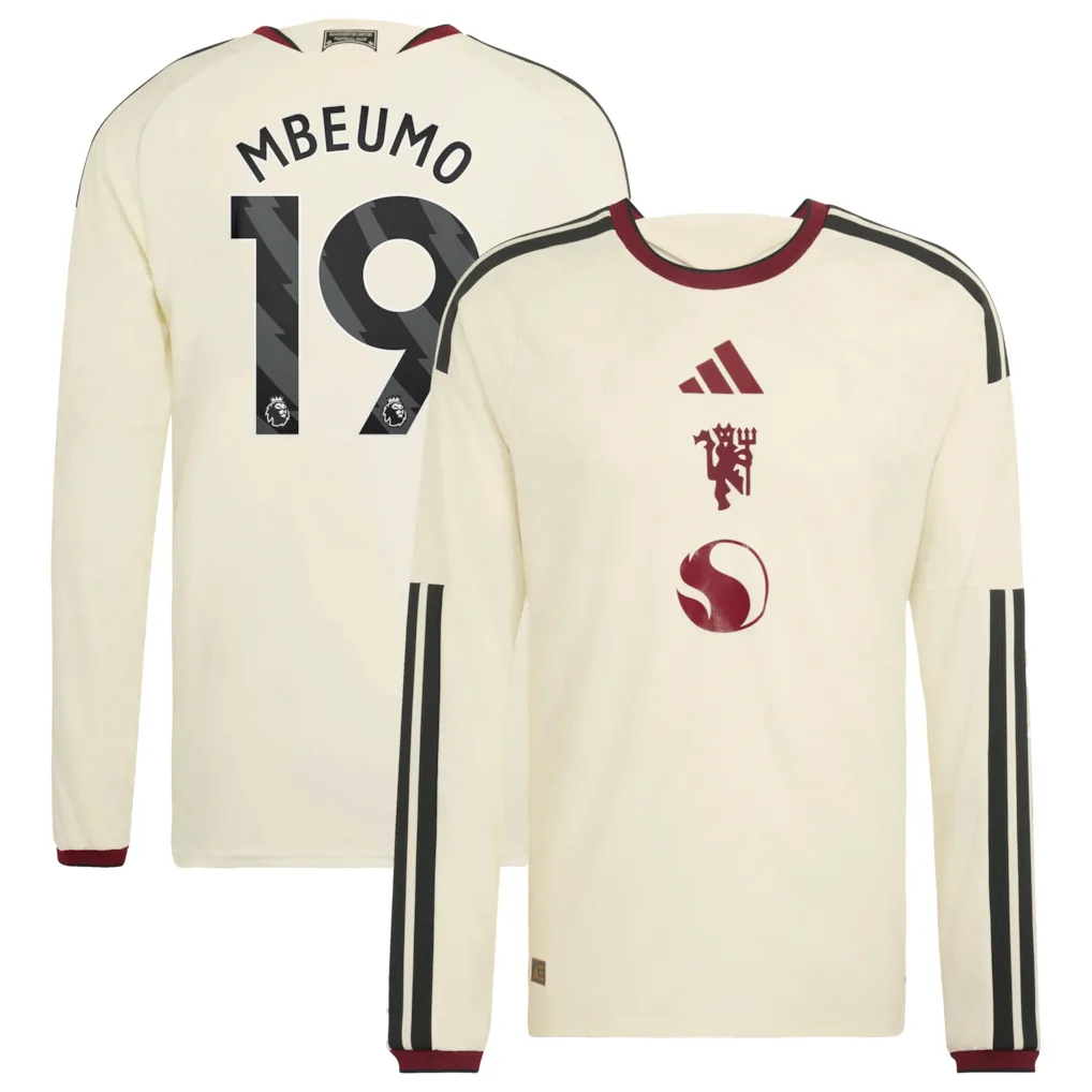 Manchester United adidas Third Authentic Shirt 2026-27 - Long Sleeve with Mbeumo 19 printing