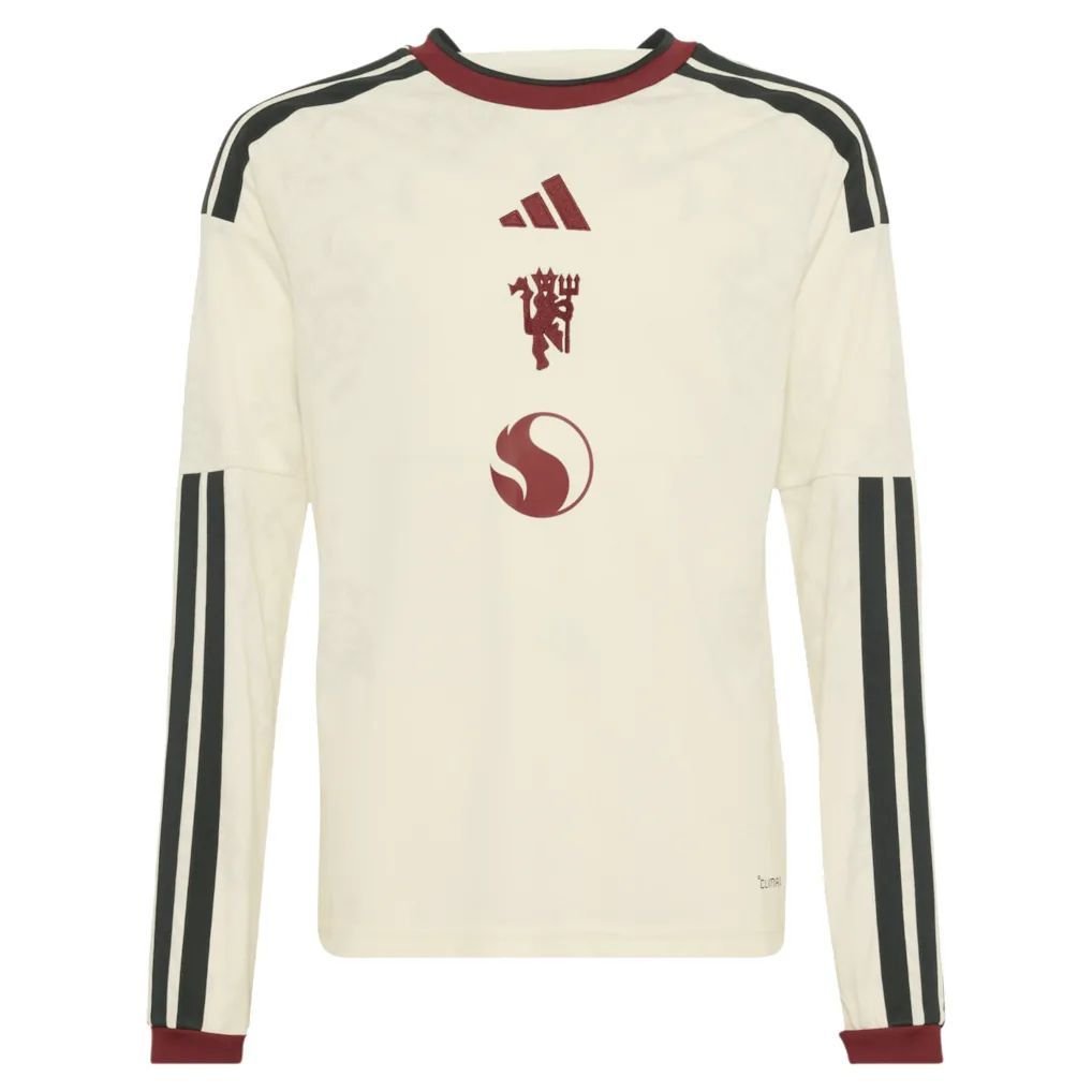 Manchester United adidas Third Shirt 2026-27 - Long Sleeve - Kids with Cunha 10 printing — view 2