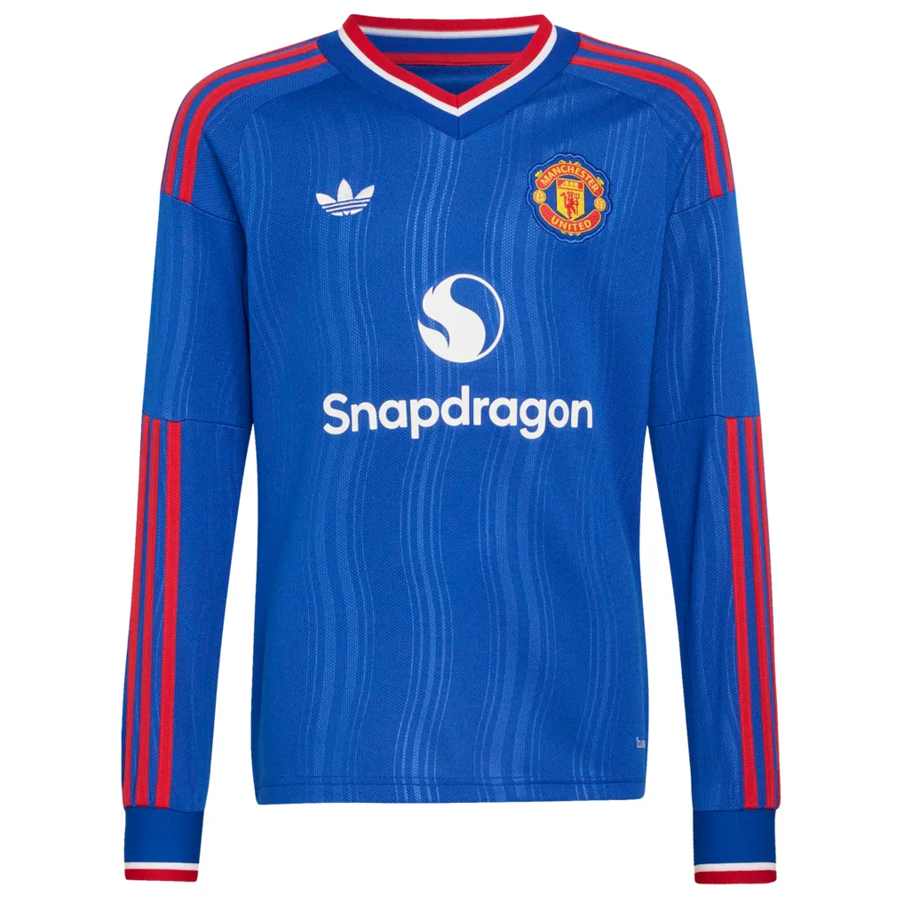 Manchester United adidas WSL Away Shirt 2026-27 - Long Sleeve - Kids with Toone 7 printing — view 2