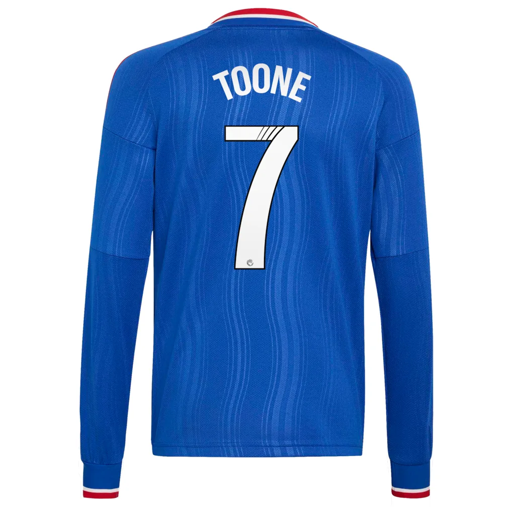 Manchester United adidas WSL Away Shirt 2026-27 - Long Sleeve - Kids with Toone 7 printing — view 3