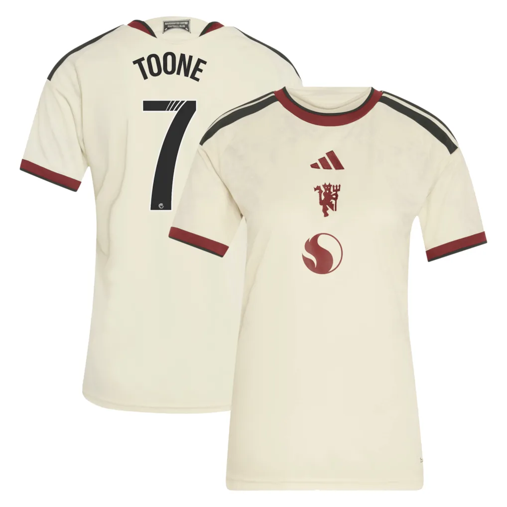 Manchester United adidas WSL Third Shirt 2026-27 - Womens with Toone 7 printing