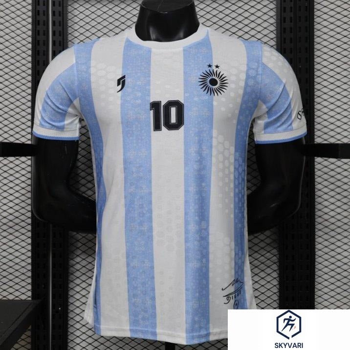 Player Version 2026 Argentina Home Light Blue &amp; White Vertical Stripe Special Edition Jersey