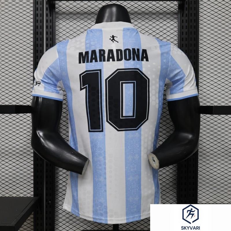 Player Version 2026 Argentina Home Light Blue &amp; White Vertical Stripe Special Edition Jersey — view 3