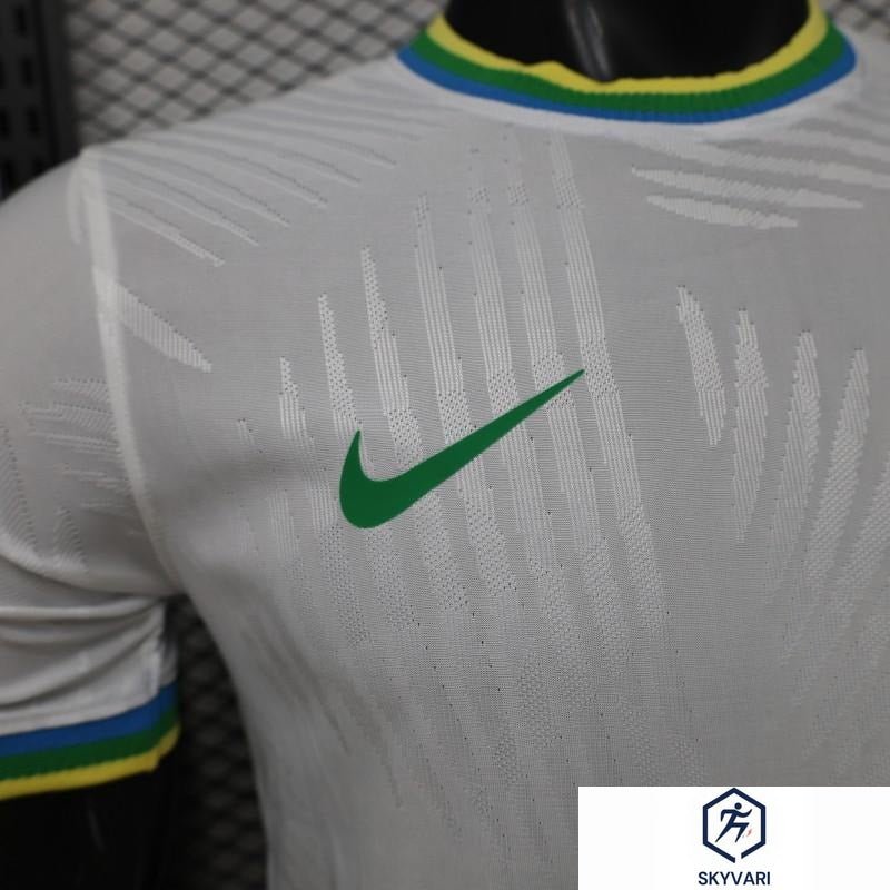 Player Version 2026 Brazil White with Palm Leaf Pattern Special Edition Jersey — view 2