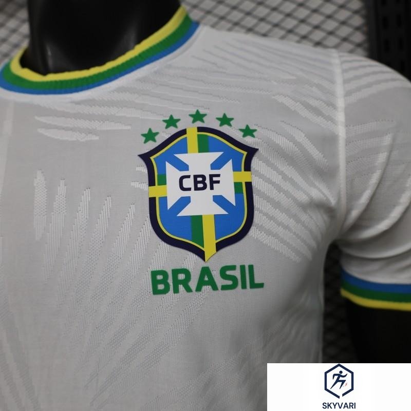 Player Version 2026 Brazil White with Palm Leaf Pattern Special Edition Jersey — view 3