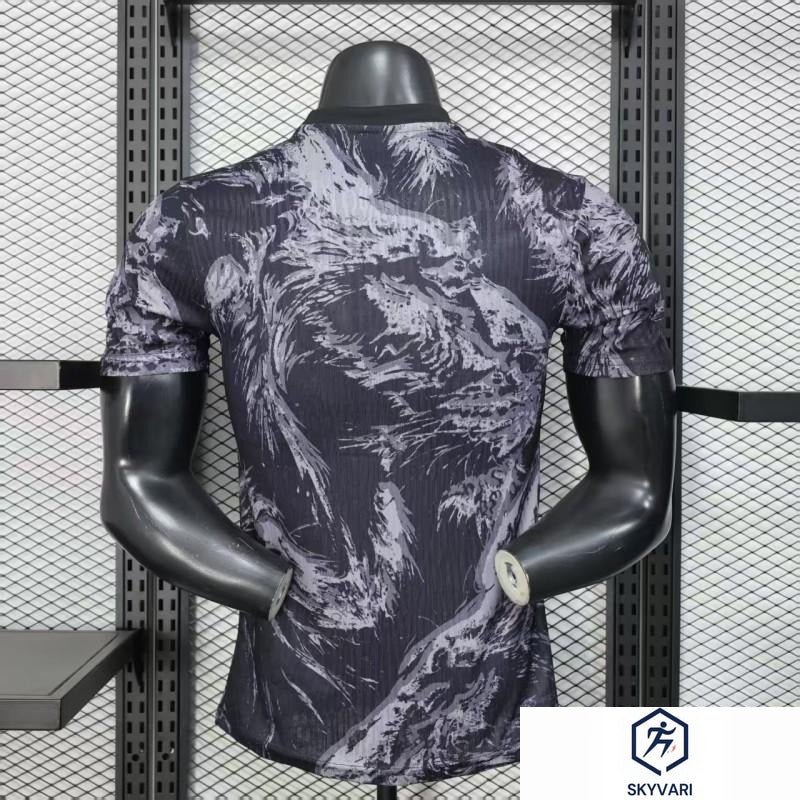 Player Version 2026 England Dark Navy with Lion Brushstroke Pattern Jersey — view 3