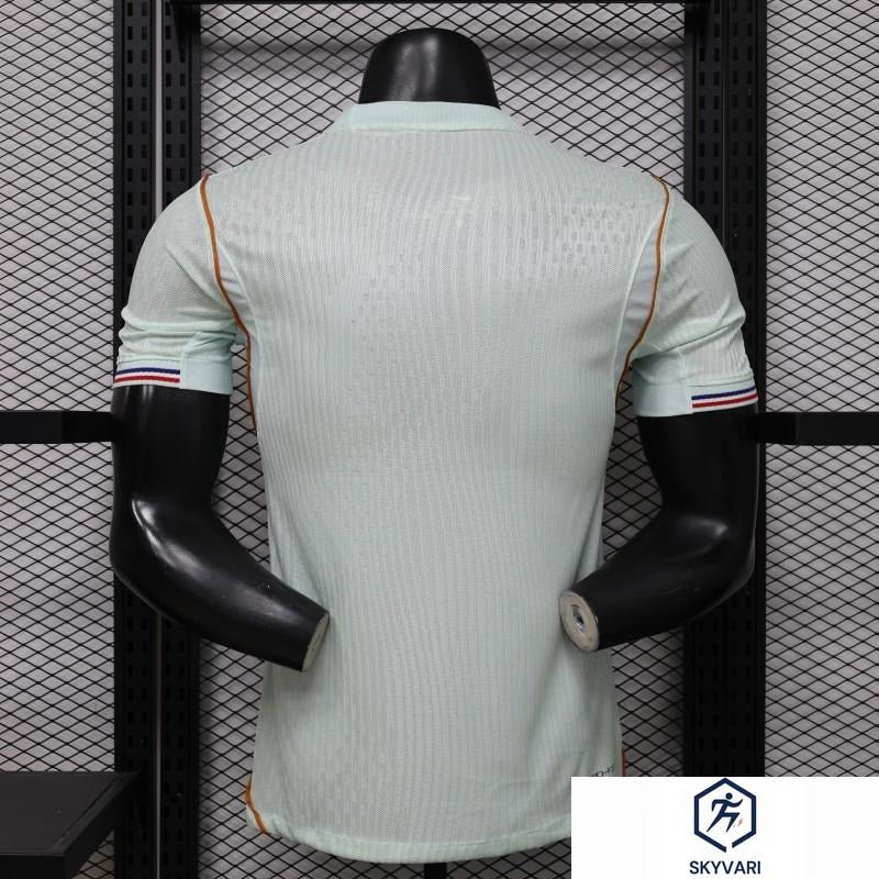 Player Version 2026 France Light Mint with Orange Side Stripe Away Jersey — view 3