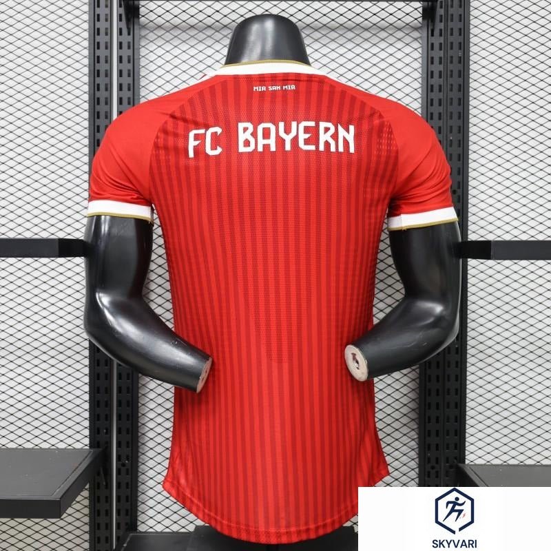 Player Version 26/27 Bayern Munich Red with Tonal Stripe Home Jersey — view 2