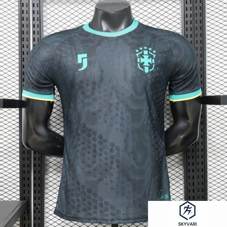Player Version 26/27 Brazil Charcoal Black & Mint Teal Special Edition Jersey