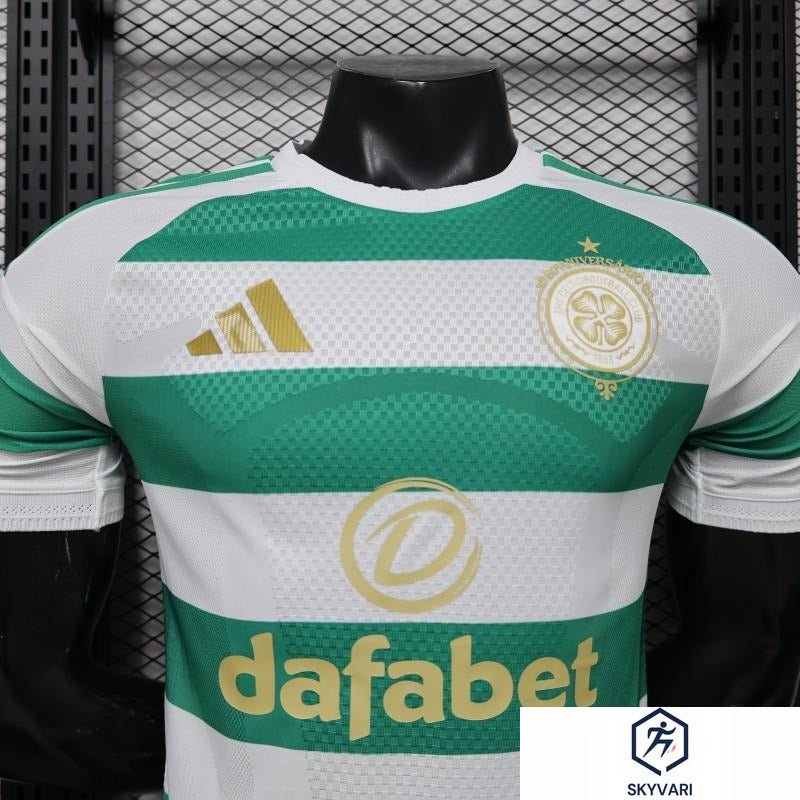 Player Version 26/27 Celtic Green &amp; White Hooped Home Jersey — view 3