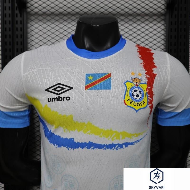 Player Version 26/27 DR Congo White &amp; Sky Blue Special Edition Away Jersey — view 3