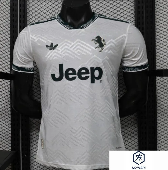Player Version 26/27 Juventus White with Dark Green Special Edition Jersey