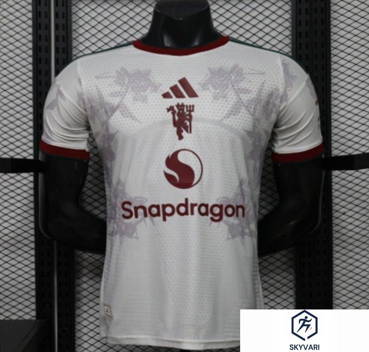 Player Version 26/27 Manchester United Away Grey White Rose Special Edition Jersey