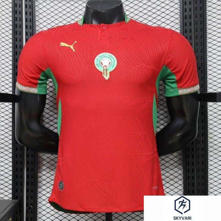 Player Version 26/27 Morocco Red &amp; Green Home Jersey