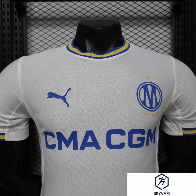 Player Version 26/27 Olympique de Marseille White Home Jersey — view 3