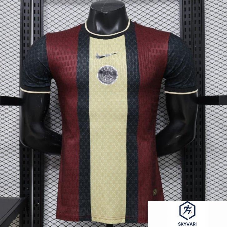 Player Version 26/27 PSG Paris Saint-Germain Black Burgundy Gold Special Edition Jersey