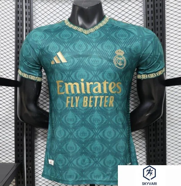 Player Version 26/27 Real Madrid Green Gold Third Special Edition Jersey