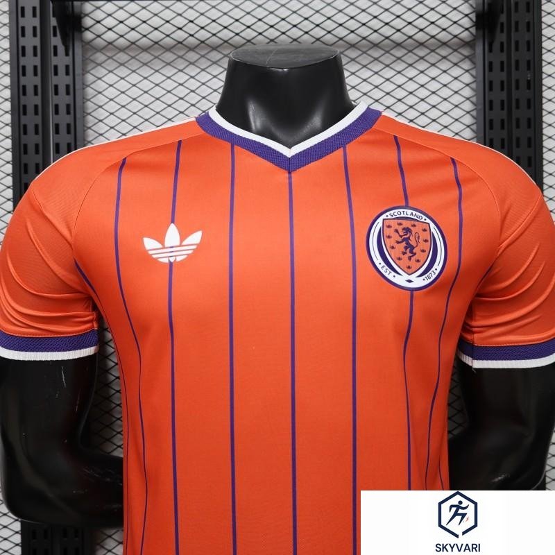Player Version 26/27 Scotland Away Orange with Purple Pinstripe Jersey — view 3