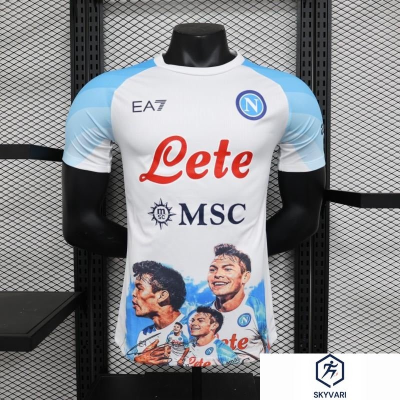 Player Version SSC Napoli Face Game Hirving Lozano Champion Jersey