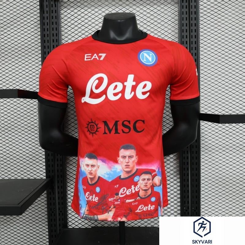 Player Version SSC Napoli Face Game Pierluigi Gollini Goalkeeper Jersey