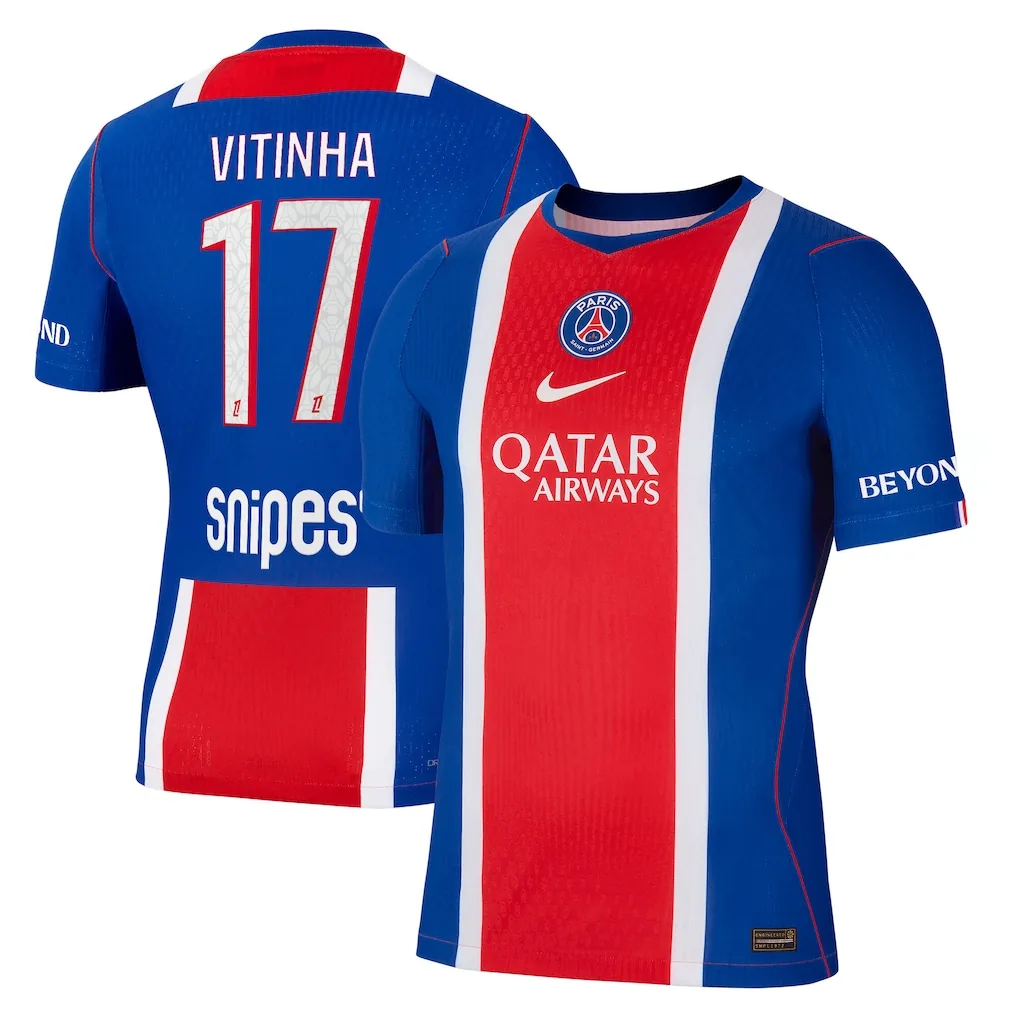PSG Nike Home Aero-FIT Match Shirt 2026-27 with Vitinha 17 printing