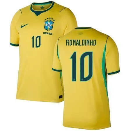 Ronaldinho Gaúcho #10 Brazil Home Soccer jersey World Cup 2026 — view 2