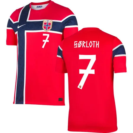 SØRLOTH #7 Norway Home Soccer jersey World Cup 2026