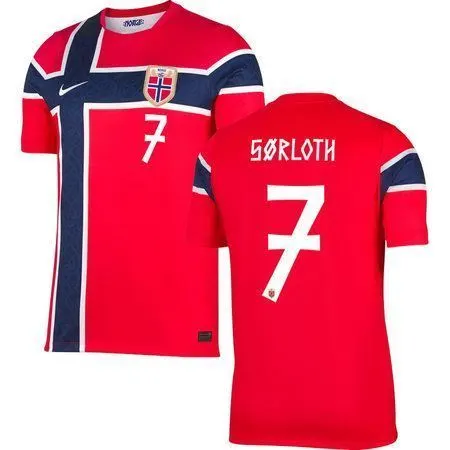 SØRLOTH #7 Norway Home Soccer jersey World Cup 2026 — view 2