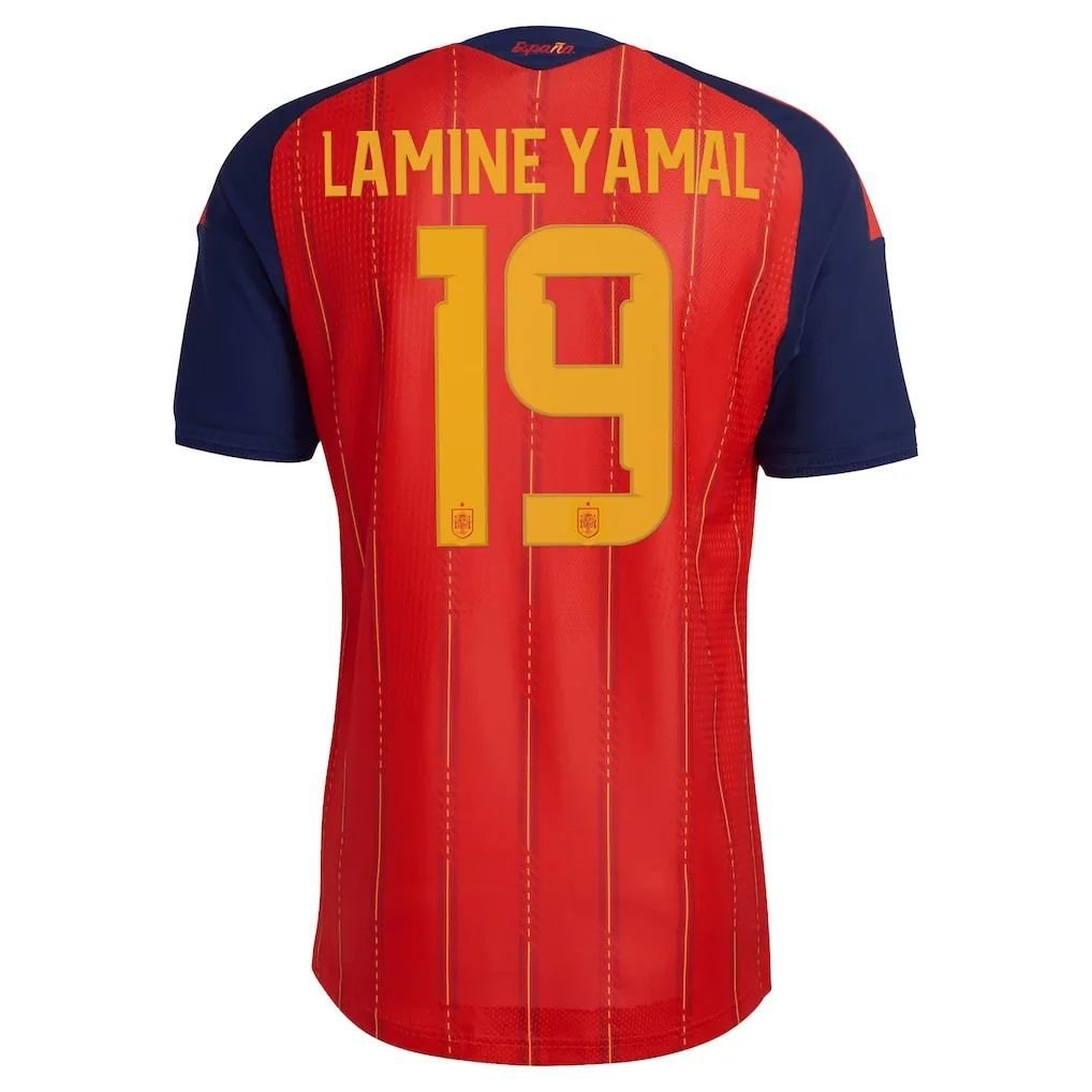 Spain adidas Authentic Home Shirt 2026 with Lamine Yamal 19 printing Almost Gone — view 3