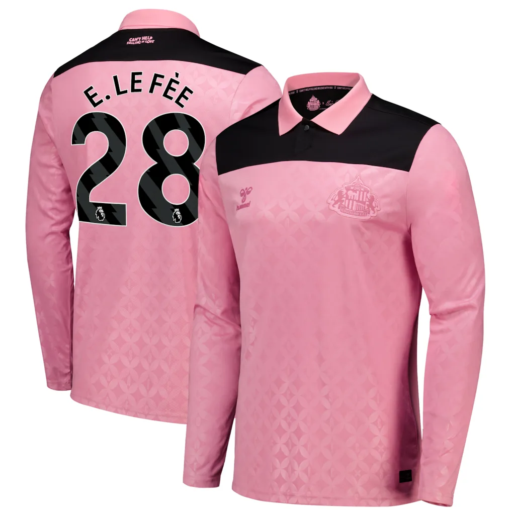 Sunderland x Elvis Hummel Away Shirt 2026-27 - Long Sleeve with E. Le Fée 28 printing