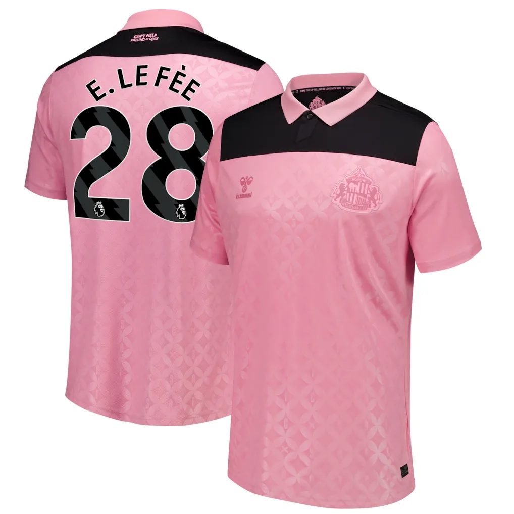 Sunderland x Elvis Hummel Away Shirt 2026-27 with E. Le Fée 28 printing