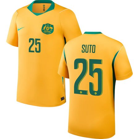 SUTO #25 Australia Home Soccer jersey World Cup 2026