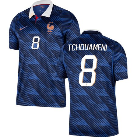 TCHOUAMENI #8 France Home Soccer jersey World Cup 2026