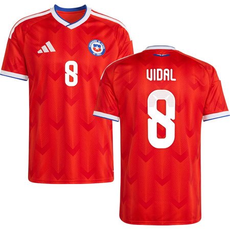 VIDAL #8 Chile Home Soccer jersey World Cup 2026