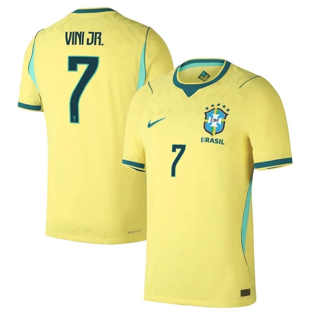 Vini Jr. #7 Brazil Home Soccer jersey World Cup 2026