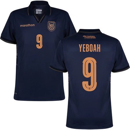 YEBOAH #9 Ecuador Away Soccer jersey World Cup 2026