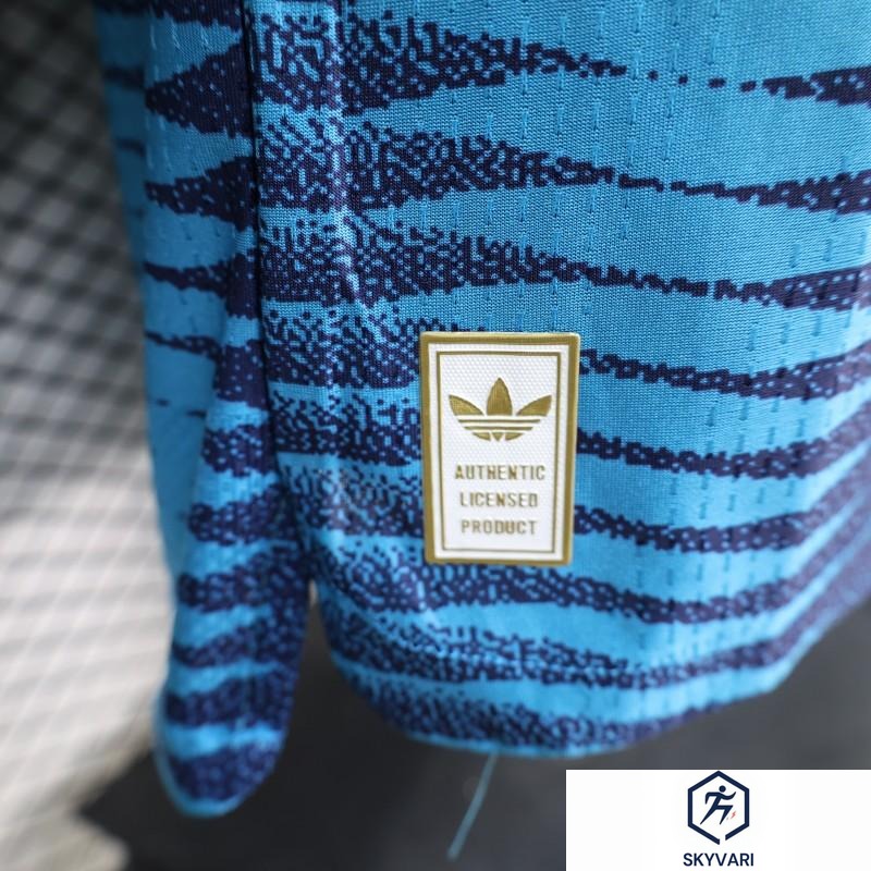 2026 Player Version Colombia Blue with Wavy Zigzag Pattern Jersey — view 3