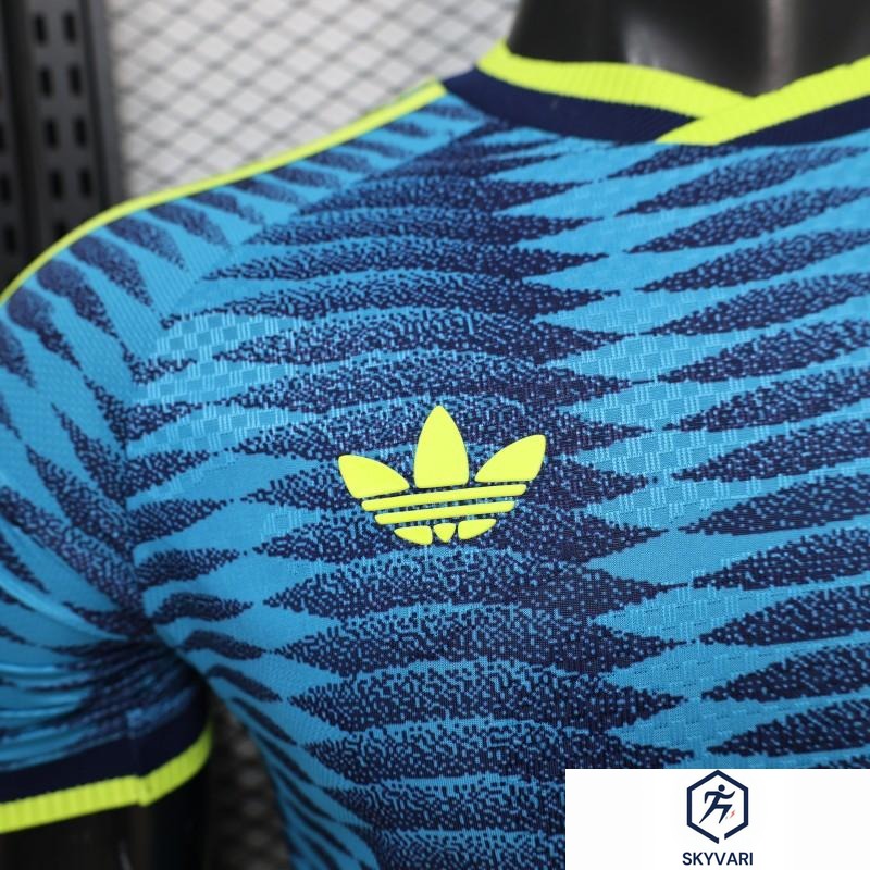 2026 Player Version Colombia Blue with Wavy Zigzag Pattern Jersey — view 9