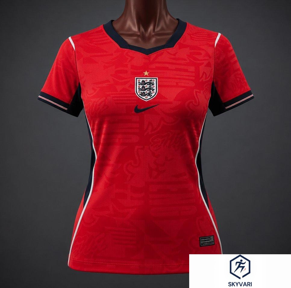 2026 Women England Away Red Jersey — view 1