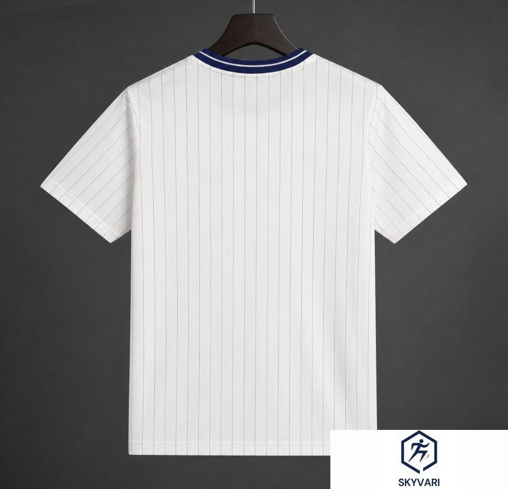 26/27 Adidas Originals Millonarios Vintage White Blue Pinstripe Jersey — view 2
