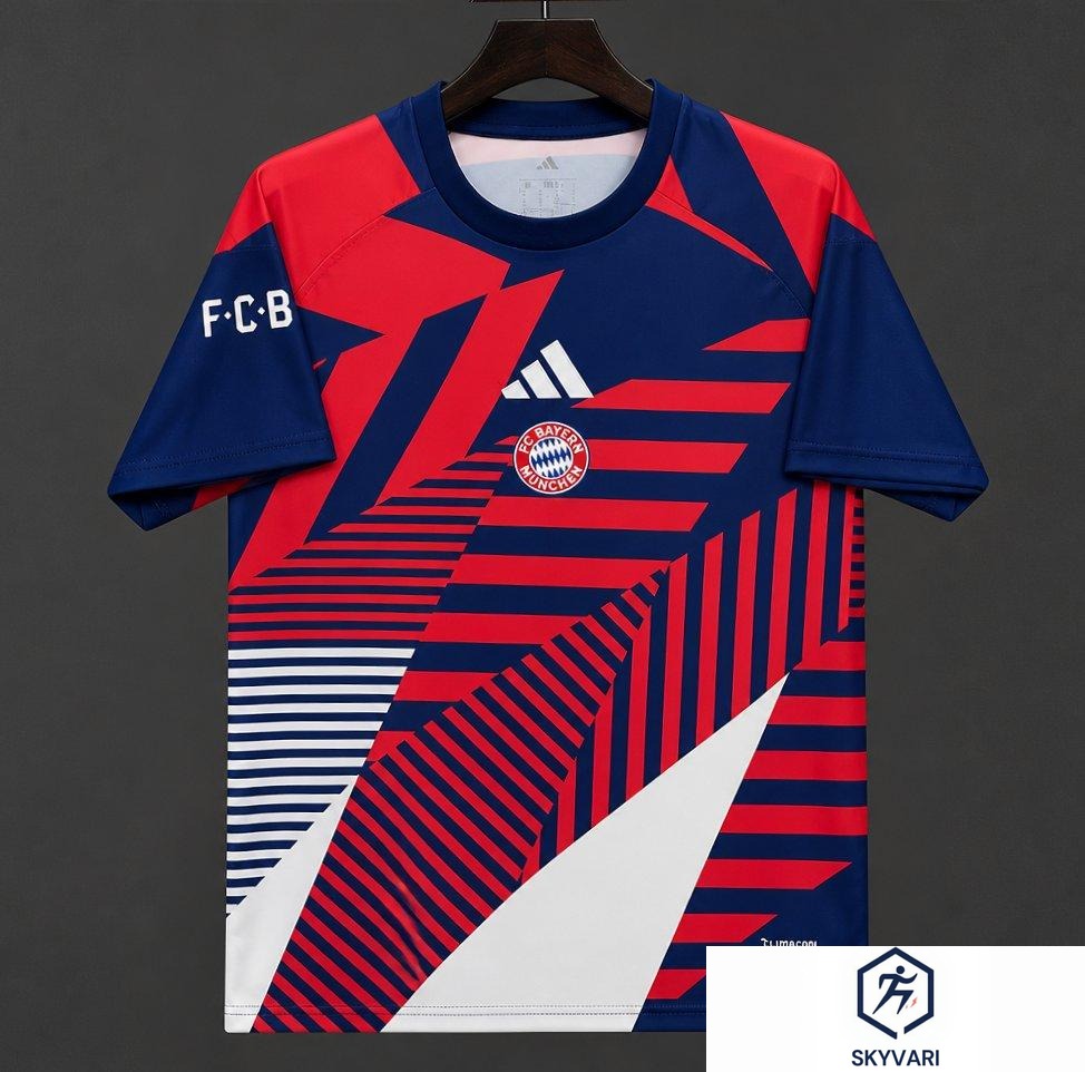 26/27 Bayern Munich Navy/Red/White Pre-match Jersey
