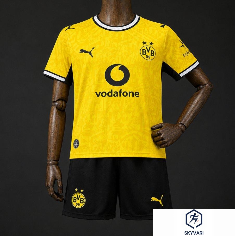 26/27 Kids Borussia Dortmund Home Yellow/Black Jersey