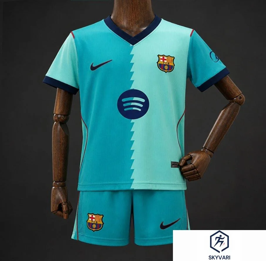 26/27 Kids FC Barcelona BlueThird Jersey