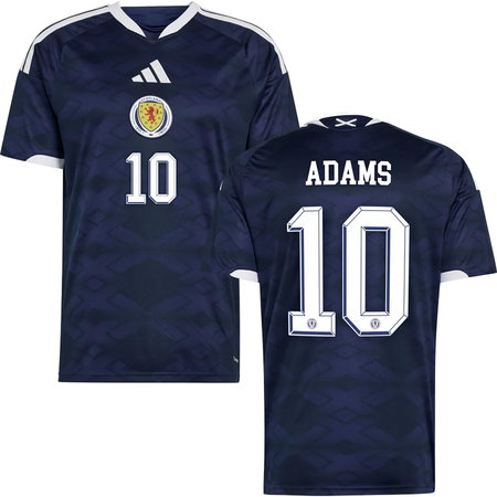 ADAMS #10 Scotland Home Soccer jersey World Cup 2026