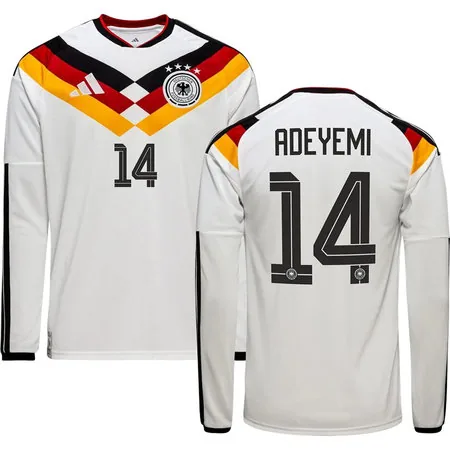 ADEYEMI #14 Germany Home Long Sleeve Soccer jersey World Cup 2026