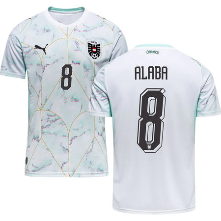 ALABA #8 Austria Away Soccer jersey World Cup 2026 — view 1