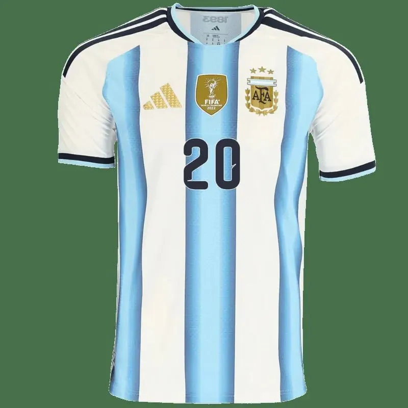 Alexis Mac Allister Argentina 26/27 Authentic Home Jersey — view 3