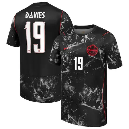 Alphonso Davies #19 Canada Away Stadium Soccer jersey World Cup 2026