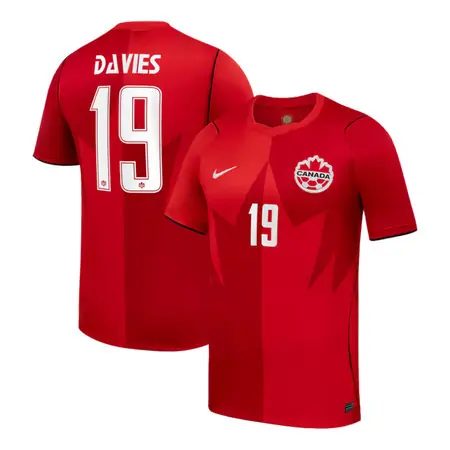 Alphonso Davies #19 Canada Home Stadium Soccer jersey World Cup 2026
